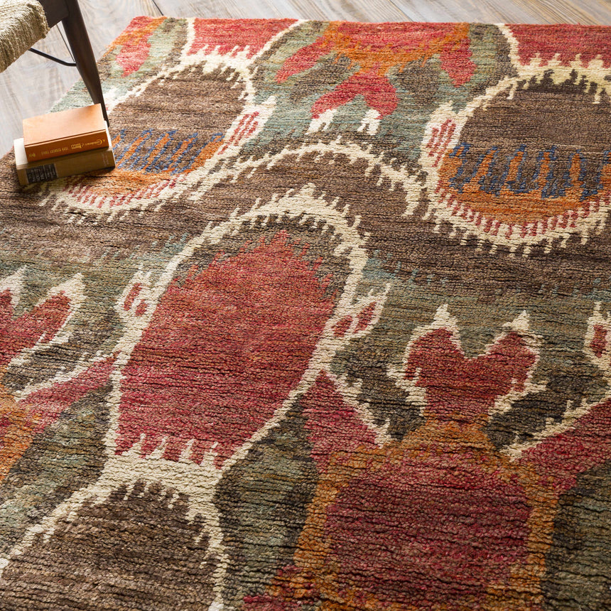 Scotia Brown Ikat Jute Rug - Clearance
