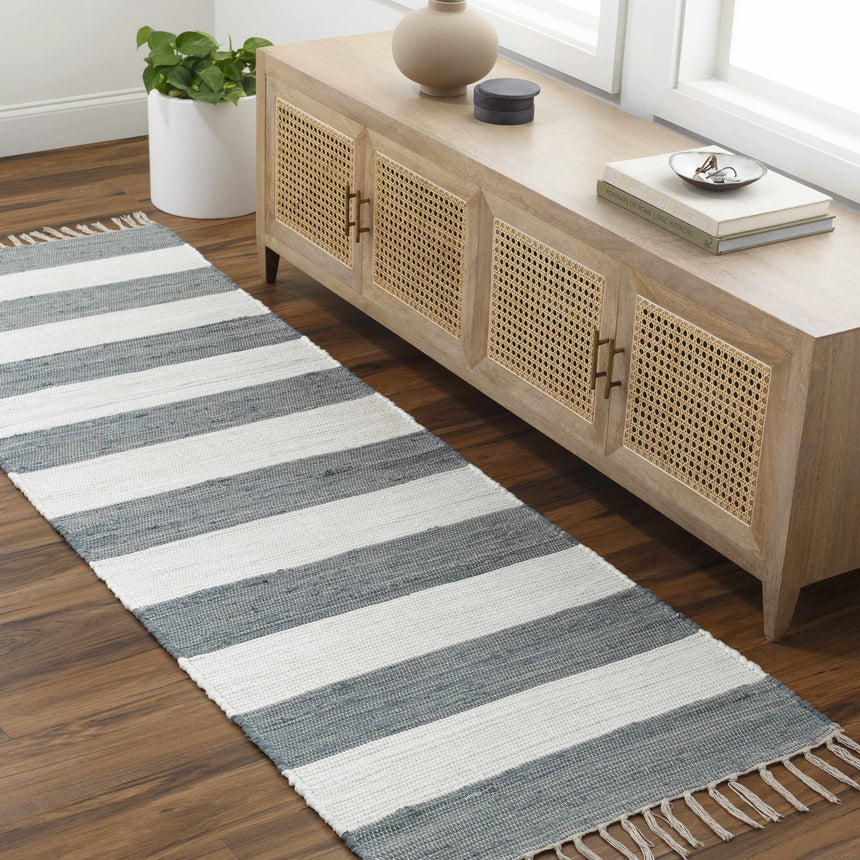 Moby Gray Blue Area Rug - Clearance