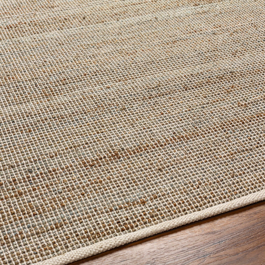 Byrne Beige & Green Jute Rug
