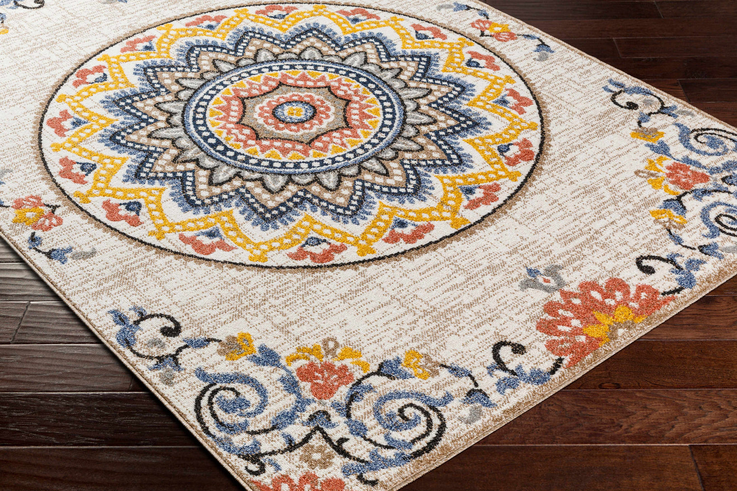 Chapa Yellow & Blue Area Rug - Clearance