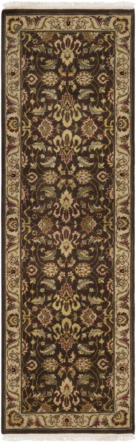 Necia Beige Damask Area Rug - Clearance