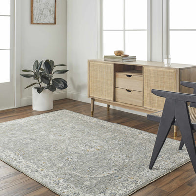 Gauge Gray Blue Area Rug