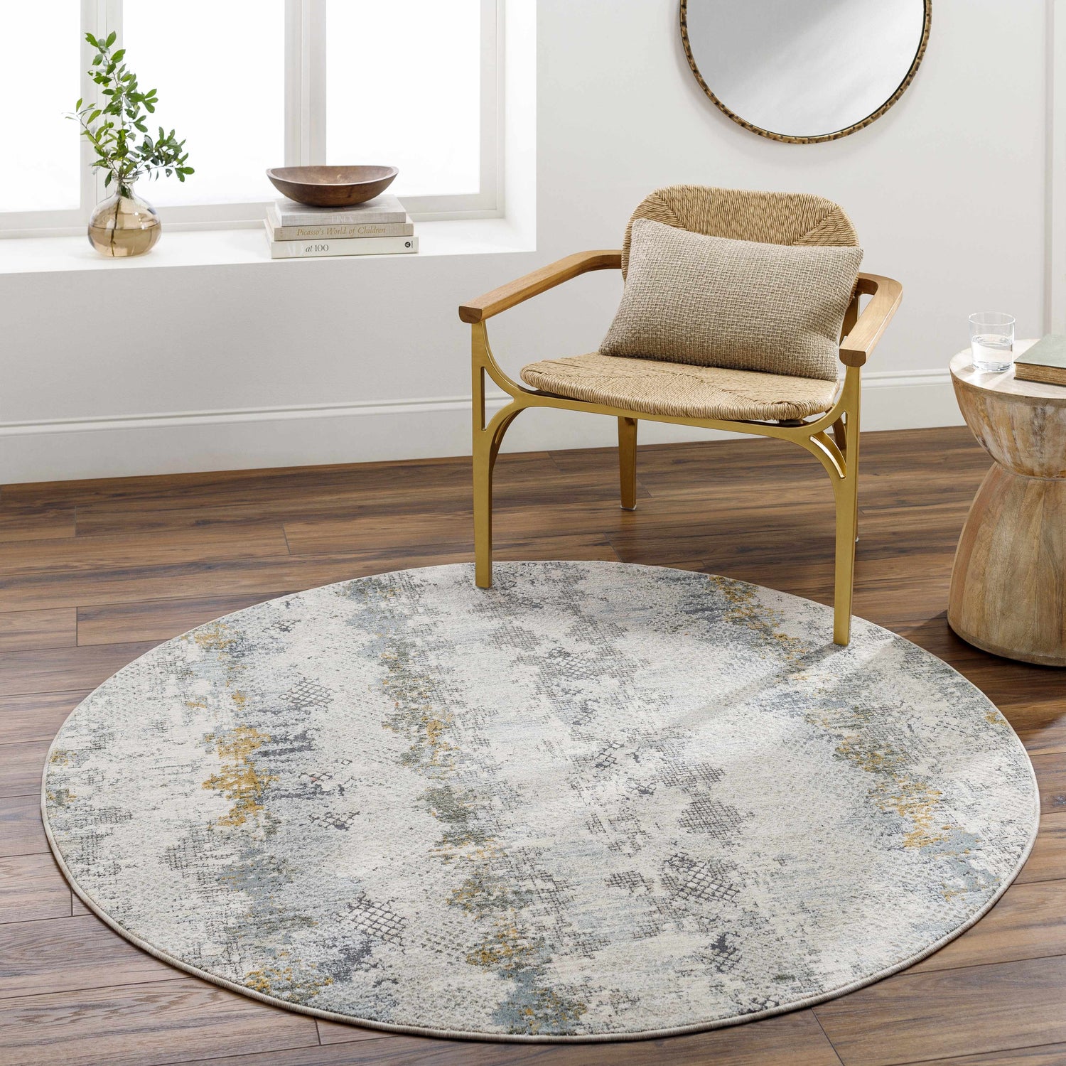 Lalo Textured Rug with Fringes