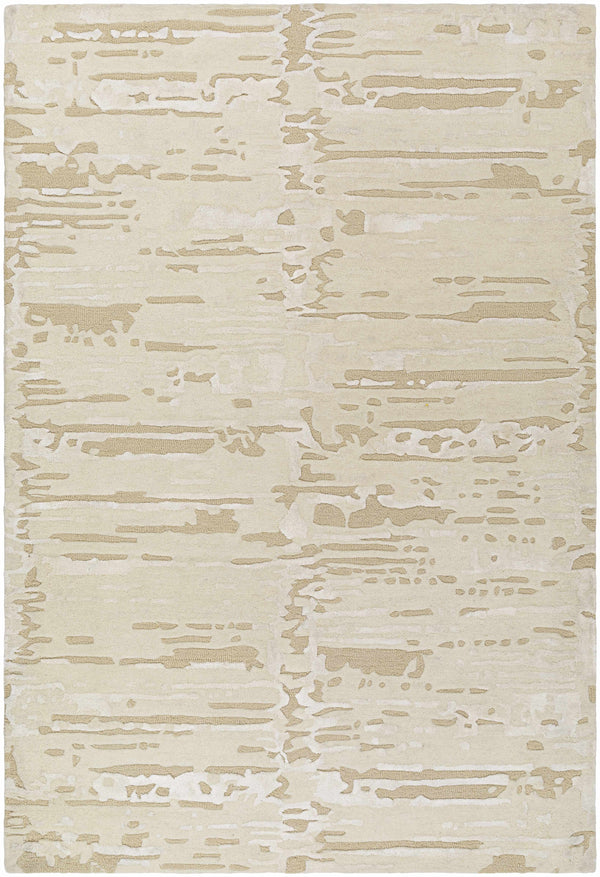 Kadin Beige Abstract Area Rug