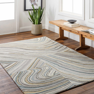 Laxmi Gray Marble Area Rug