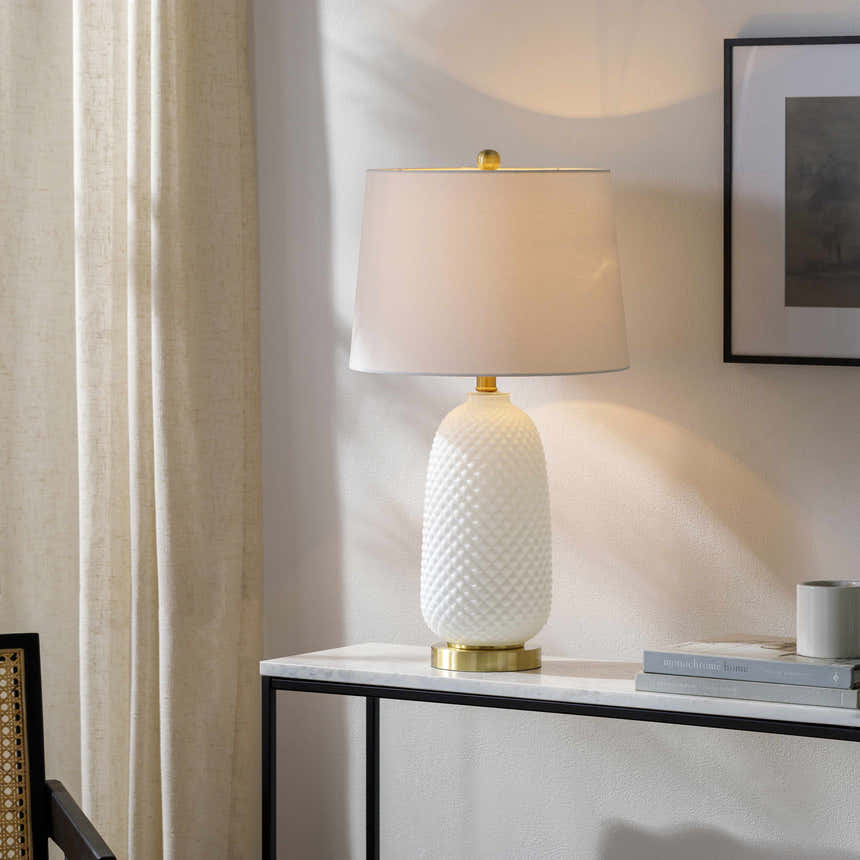 Sarangpur White Table Lamp - Clearance