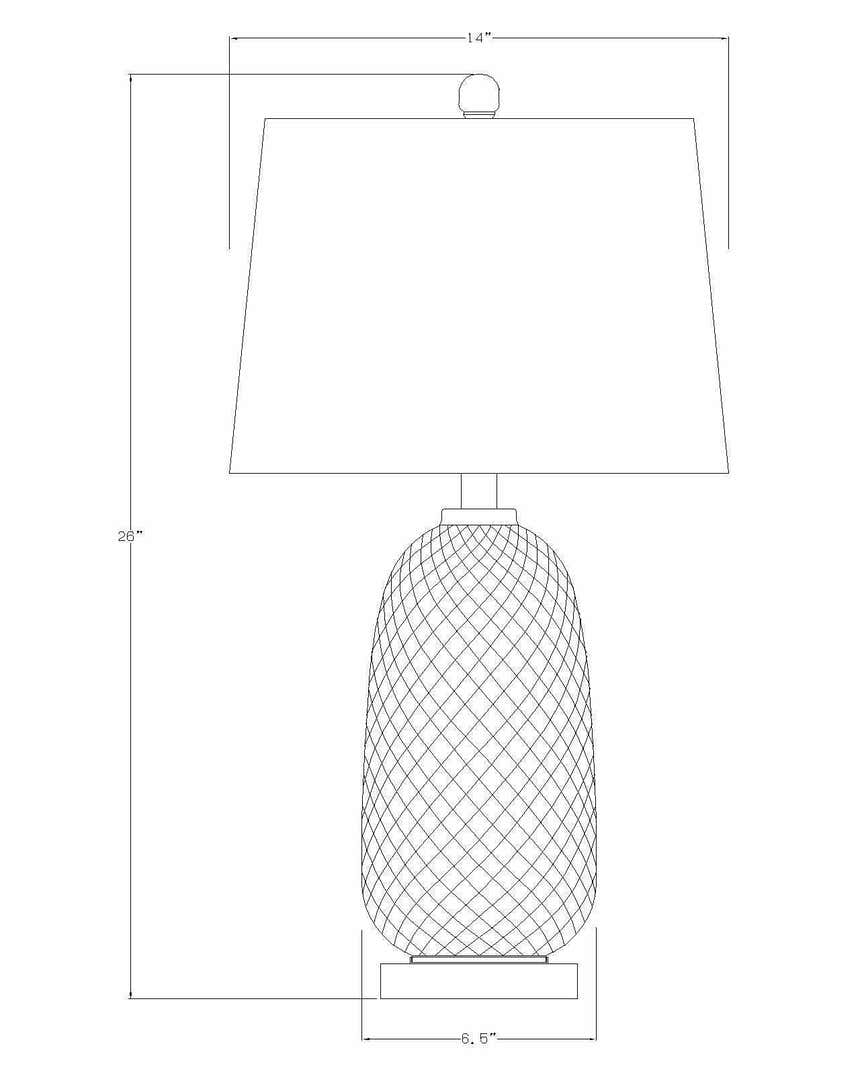 Sarangpur White Table Lamp - Clearance
