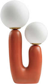 Gallodoro Brick Red Table Lamp