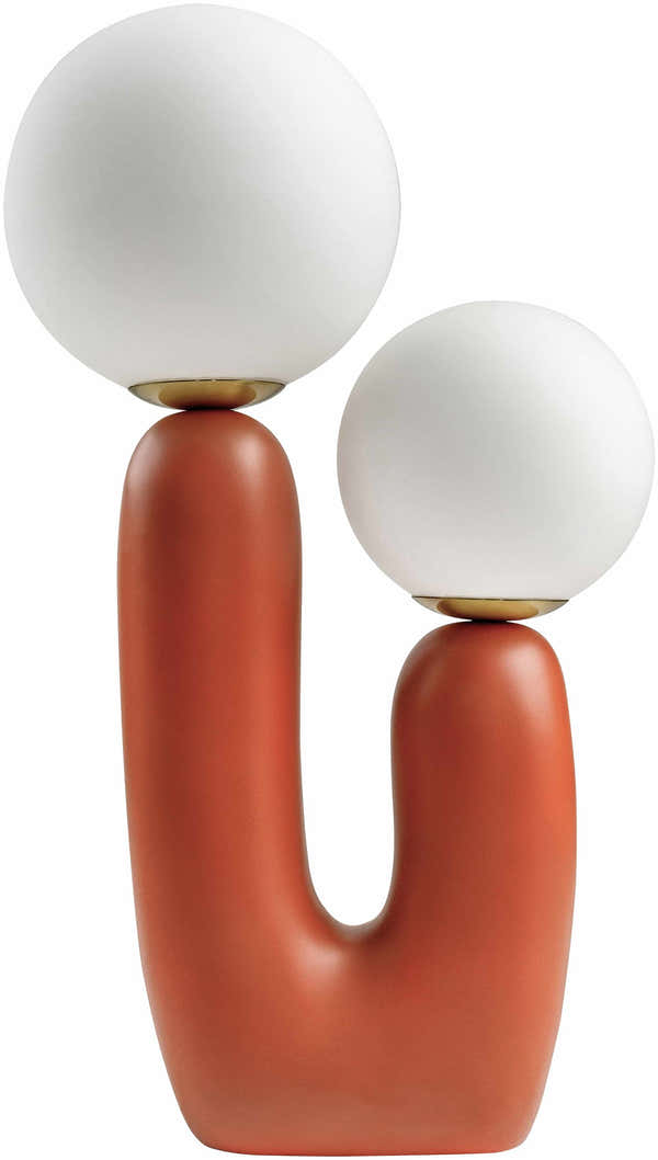 Gallodoro Brick Red Table Lamp