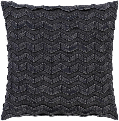 Sedgley Black Square Throw Pillow