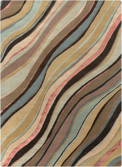 Seminole Canyon Waves Wool Rug