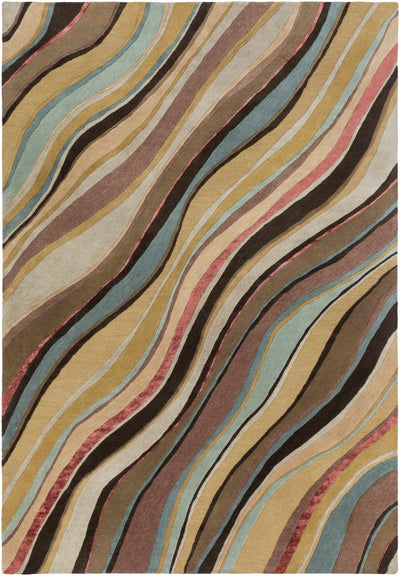 Seminole Canyon Waves Wool Rug