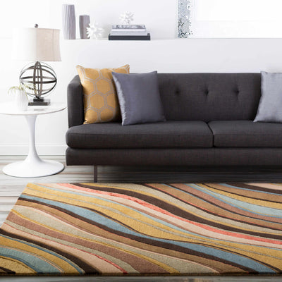 Seminole Canyon Waves Wool Rug