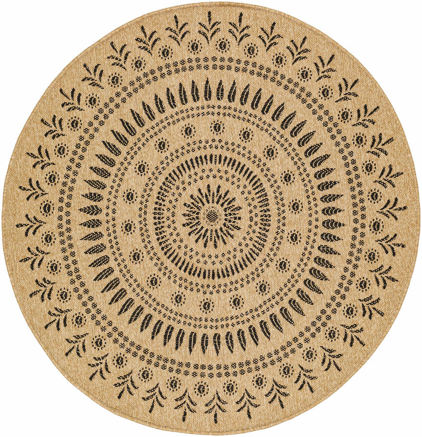 Beata Round Faux Jute Rug
