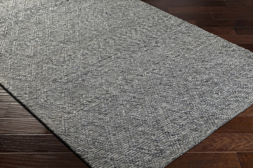 Kasib Dark Gray Hand Woven Area Rug - Clearance