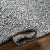 Kasib Dark Gray Hand Woven Area Rug - Clearance