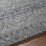 Kasib Dark Gray Hand Woven Area Rug - Clearance