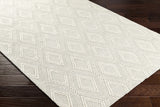 Kasib Cream Hand Woven Area Rug - Clearance
