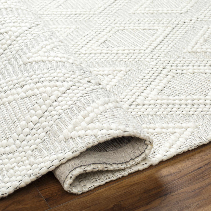 Kasib Cream Hand Woven Area Rug - Clearance