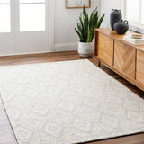 Kasib Cream Hand Woven Area Rug - Clearance
