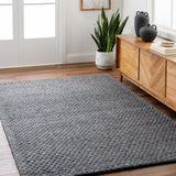 Kassa Dark Gray Hand Woven Area Rug - Clearance
