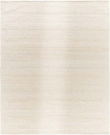 Close-up of the Kassa Cream Hand Woven Area Rug. Beige and rose cream tones with a subtle woven texture. Design-Rectangle-810