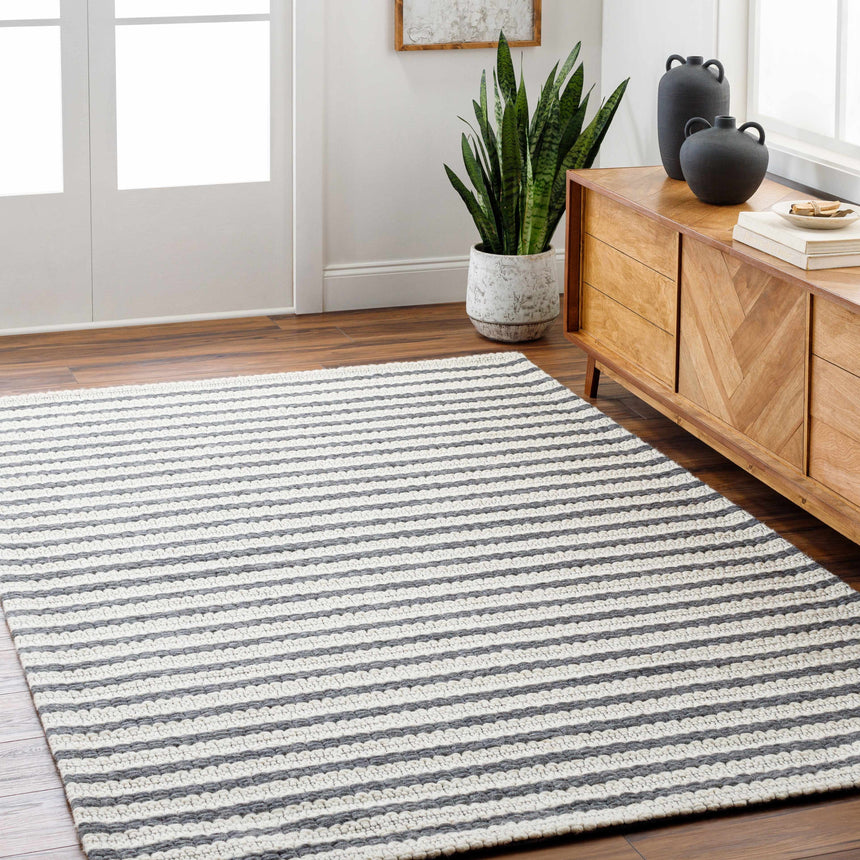 Laleh Cream & Gray Area Rug - Clearance
