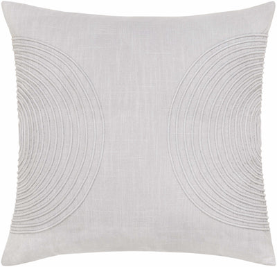 Makai Gray Embroidered Circles Accent Pillow