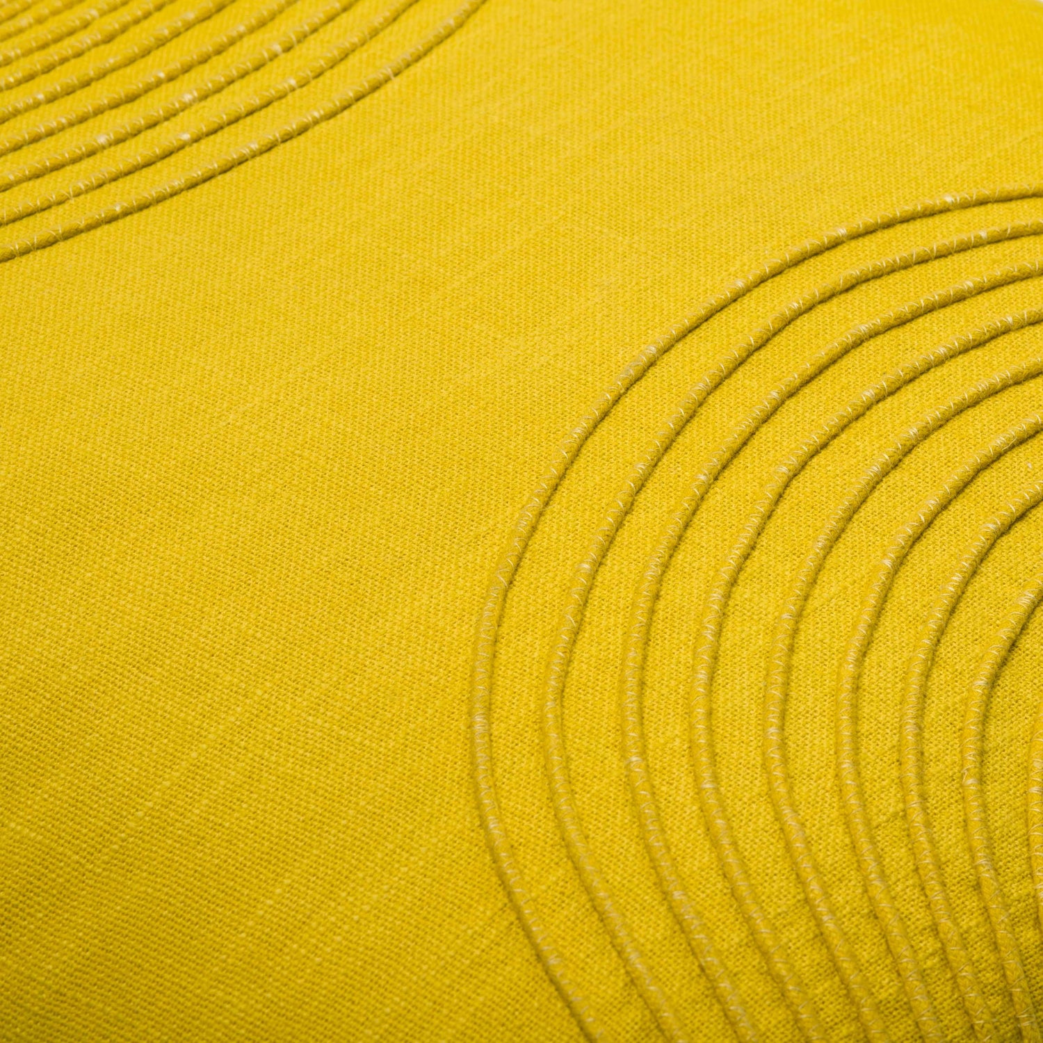 Makai Mustard Throw Pillow - Clearance