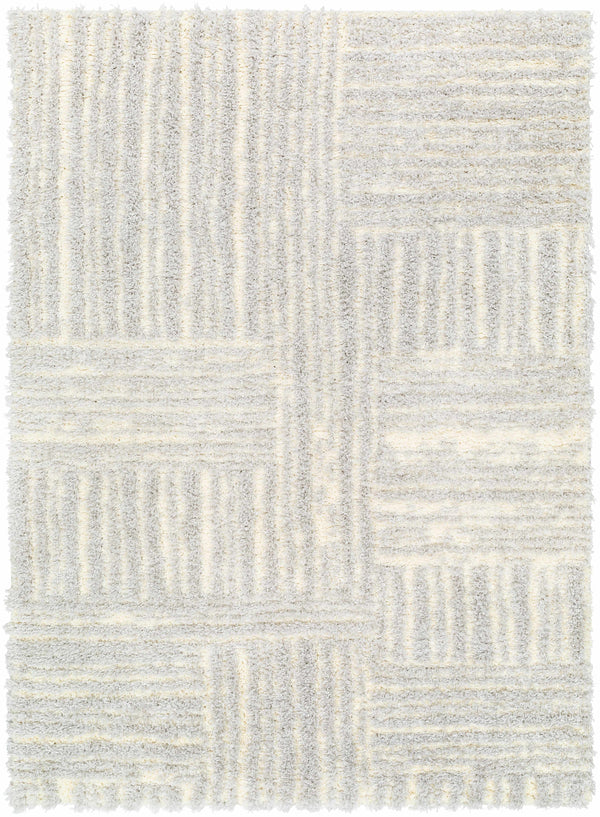 Arich Gray Plush Area Rug