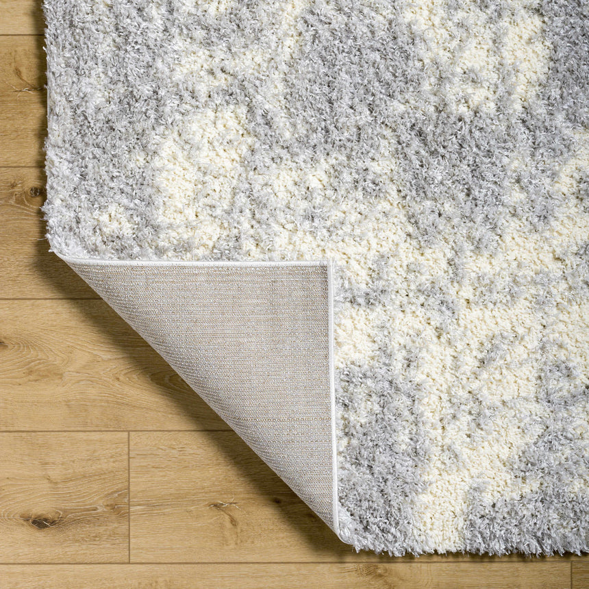 Edzia Gray Plush Area Rug - Clearance