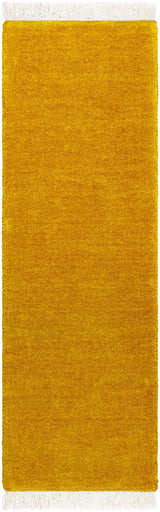 Myron Yellow Wool Area Rug