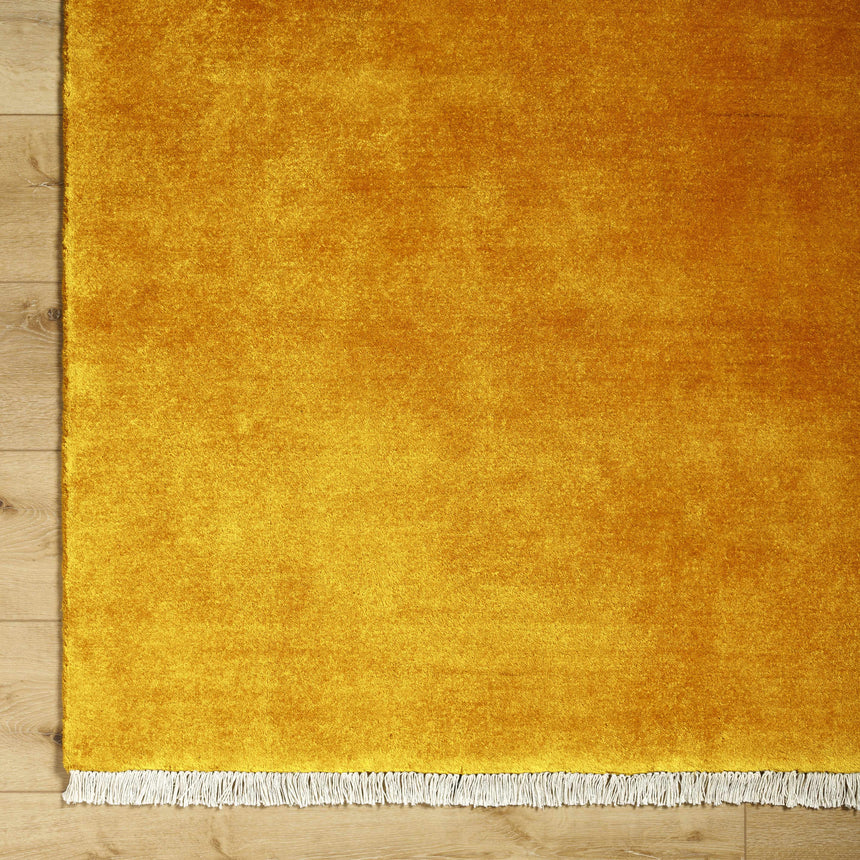 Myron Yellow Wool Area Rug