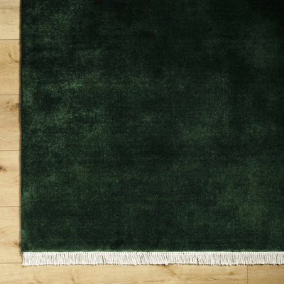 Myron Dark Green Wool Area Rug