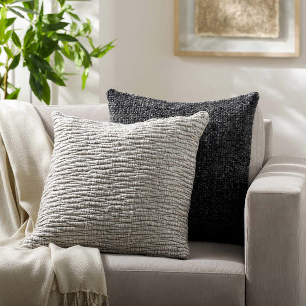 Pokii Black Throw Pillow - Clearance
