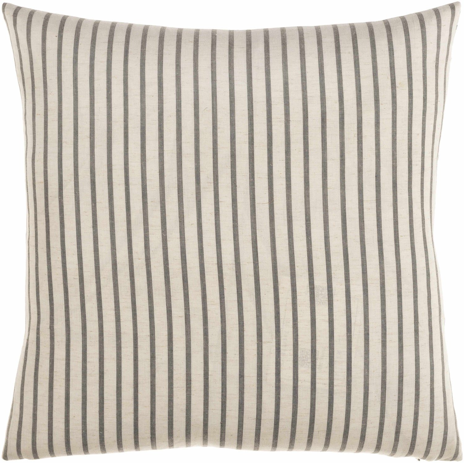 Seyhan Beige Striped Button Accent Pillow - Clearance