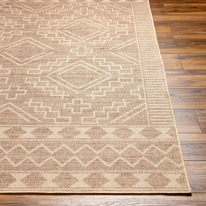 Halle Beige Washable Area Rug - Clearance