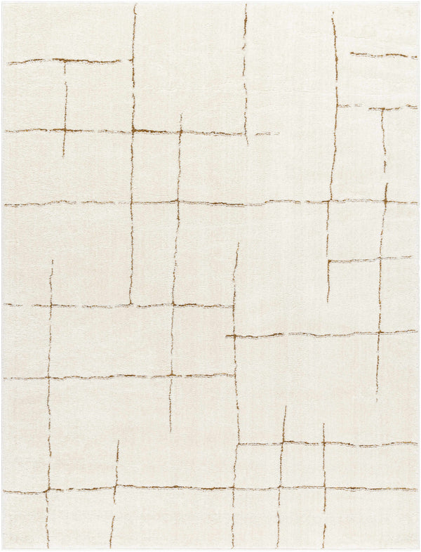 Koume Ivory & Brown Area Rug