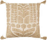 Kitra Beige Throw Pillow - Clearance
