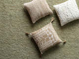 Kitra Beige Throw Pillow - Clearance