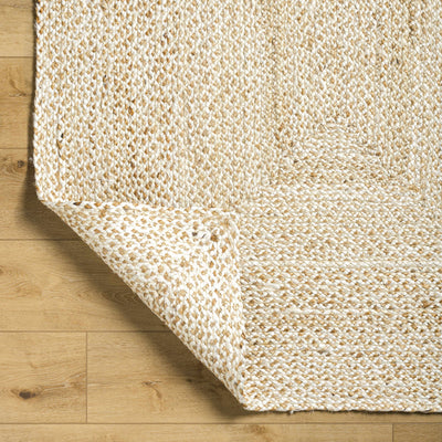 Elkie Cream Jute Area Rug