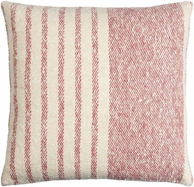 Shaun Gray Striped Square Accent Pillow