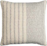 Cavira Beige Raised Curved Stitch Modern Cotton Accent Pillow - Clearance