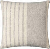 Cavira Beige Raised Curved Stitch Modern Cotton Accent Pillow - Clearance