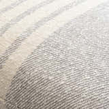 Cavira Beige Raised Curved Stitch Modern Cotton Accent Pillow - Clearance