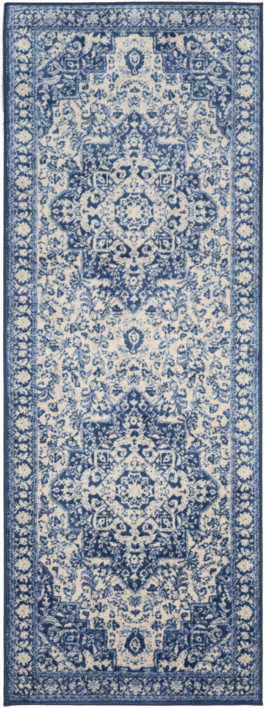 Shavertown Blue Traditional Area Rug - Clearance