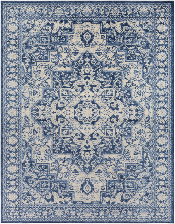 Shavertown Blue Traditional Area Rug - Clearance