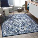 Shavertown Blue Traditional Area Rug - Clearance