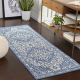 Shavertown Blue Traditional Area Rug - Clearance