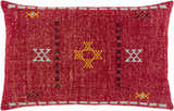 Shawbury Red Woven Tribal Throw Pillow - Clearance